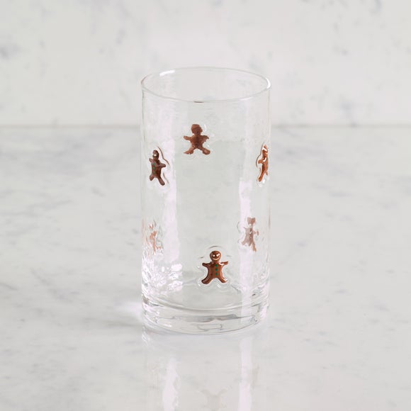 Gingerbread Icon Hi Ball Glass