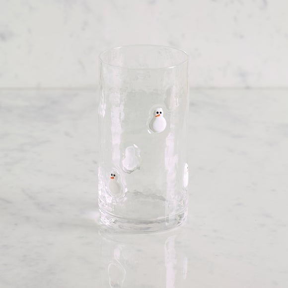 Snowman Icon Hi Ball Glass