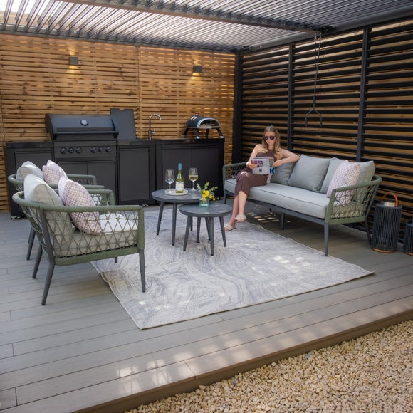 Maze Monaco 3 Seater Garden Sofa Set