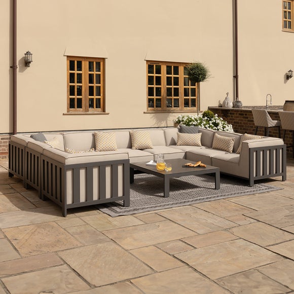 View Maze Ibiza U Shape Garden Sofa Set With Square Table View Maze Ibiza U Shape Garden Sofa Set With Square Table
