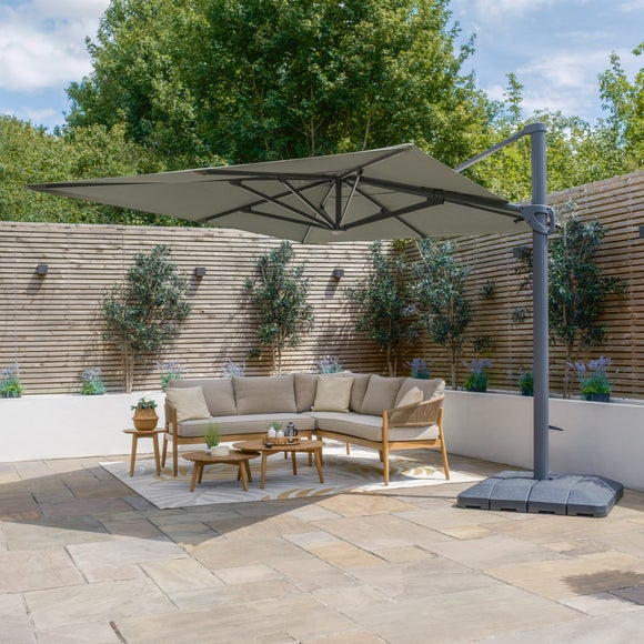 Maze Aramis 3m x 4m Rectangular Rotating Cantilever Parasol