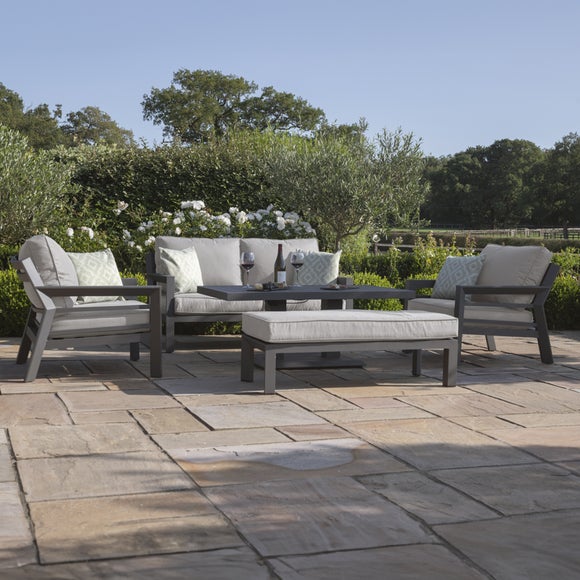 Maze New York 2 Seater Garden Sofa Set with Rising Table