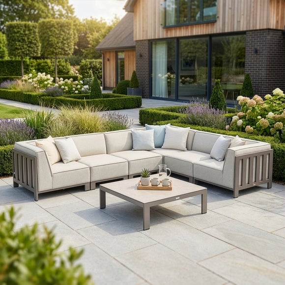 Maze Ibiza Medium Corner Garden Sofa Set with Square Table