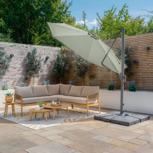 Maze Helios 3m Round Rotating Cantilever Parasol