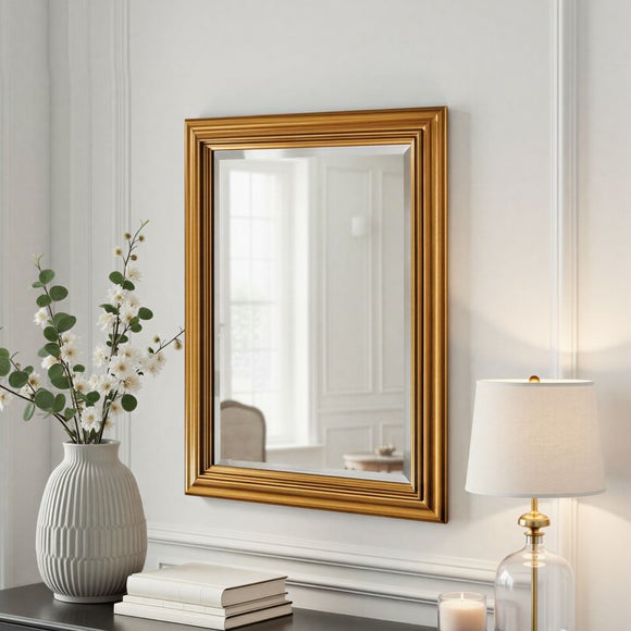 Yearn Contemporary Framed Bevelled Rectangle Wall Mirror