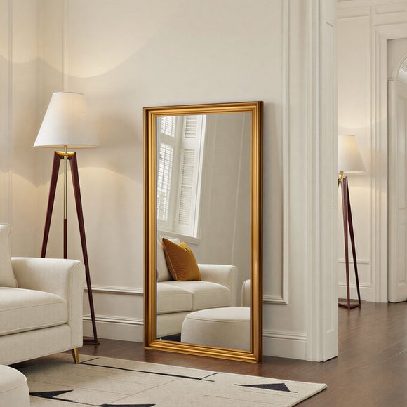 View Yearn Beaded Classic Framed Bevelled Full Length Wall Mirror View Yearn Beaded Classic Framed Bevelled Full Length Wall Mirror