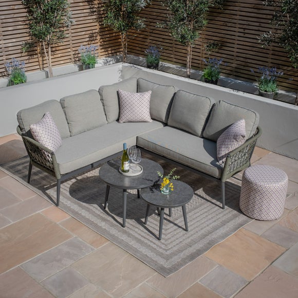 Maze Monaco Small Corner Garden Sofa Set