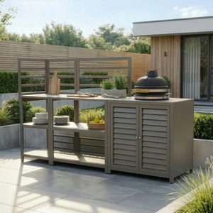 Maze Napoli 3 Piece Outdoor Kitchen Set With Kamado Café