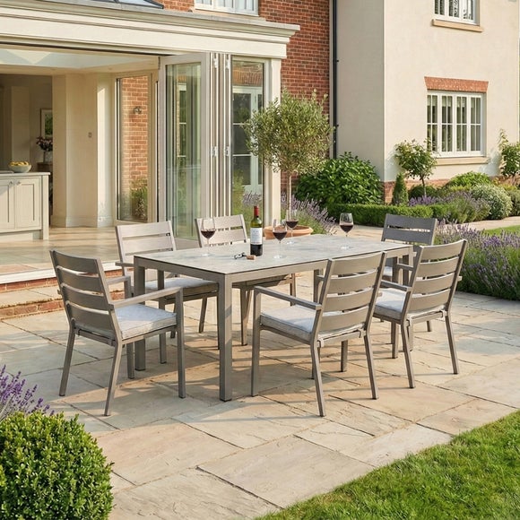 Maze Montreal 6 Seater Rectangular Garden Dining Set