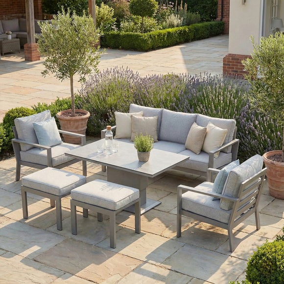 Maze Montreal 3 Seater Garden Sofa Set with Rising Table