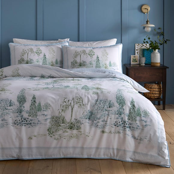 Appletree Willow Tree Scene 100% Cotton Duvet Cover & Pillowcase Set