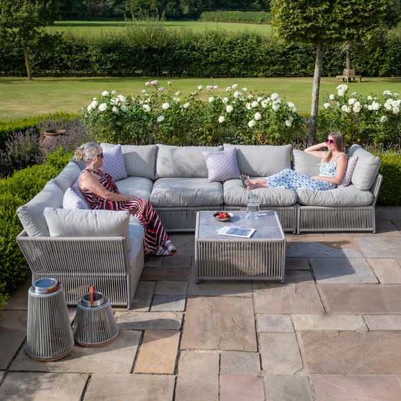 Maze Maldives Large Garden Corner Sofa Set