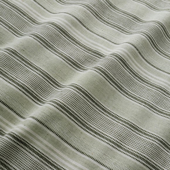 Photo 2 of Appletree Yarn Dyed Woven Wide Stripe 100 Cotton Duvet Cover & Pillowcase Set