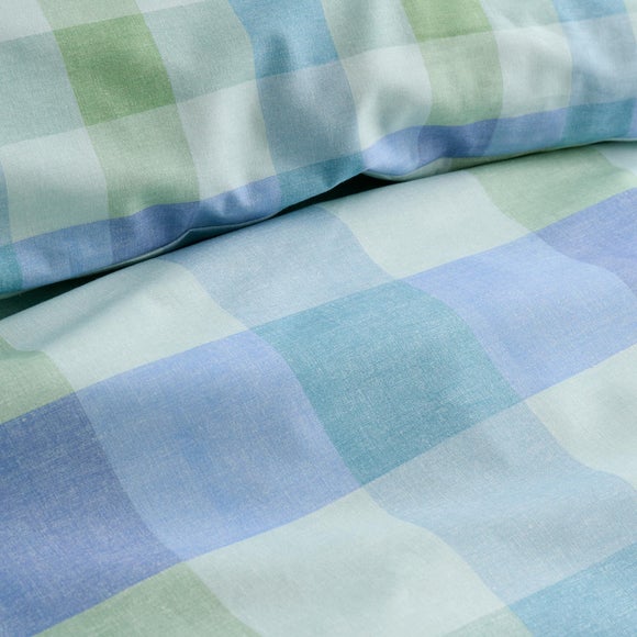 Photo 2 of Fusion Block Check Polycotton Duvet Cover & Pillowcase Set Photo 2 of Fusion Block Check Polycotton Duvet Cover & Pillowcase Set