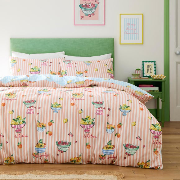 Fusion Summer Fruits Polycotton Duvet Cover & Pillowcase Set