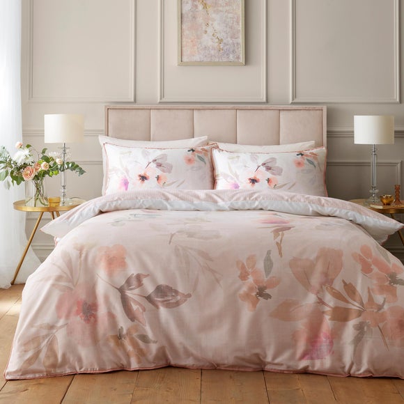 Soiree Mia Floral Blooms 100% Cotton Duvet Cover & Pillowcase Set