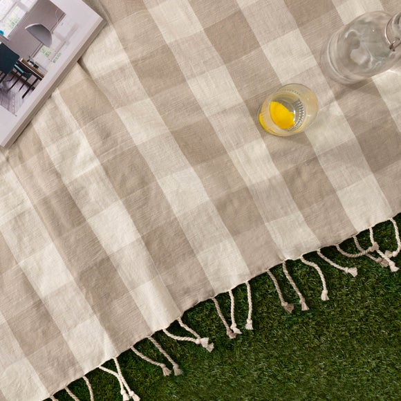 Photo 5 of Yard Chesil Check Cotton Throw Blanket 130cm X 170cm Photo 5 of Yard Chesil Check Cotton Throw Blanket 130cm X 170cm