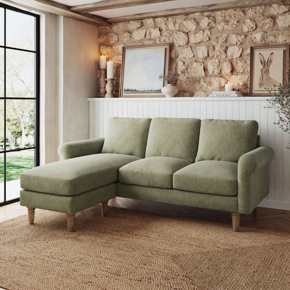 Maeve Chenille Compact Corner Chaise Sofa