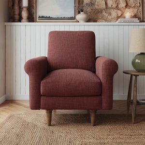 Maeve Faux Linen Compact Armchair