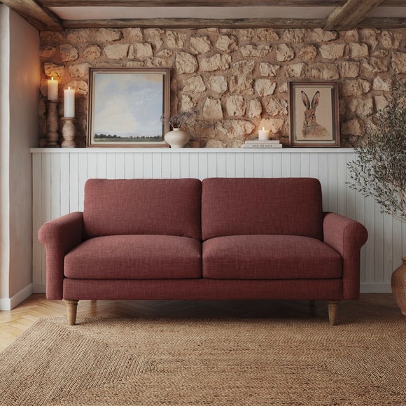 Maeve Faux Linen Compact 3 Seater Sofa
