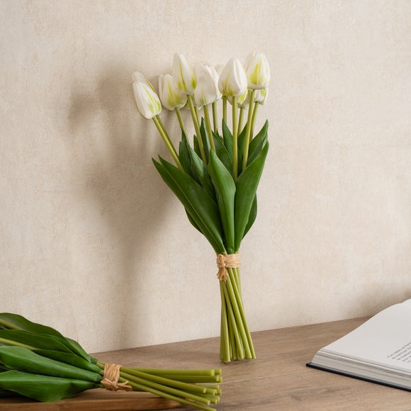 Artificial White Tulip Bundle
