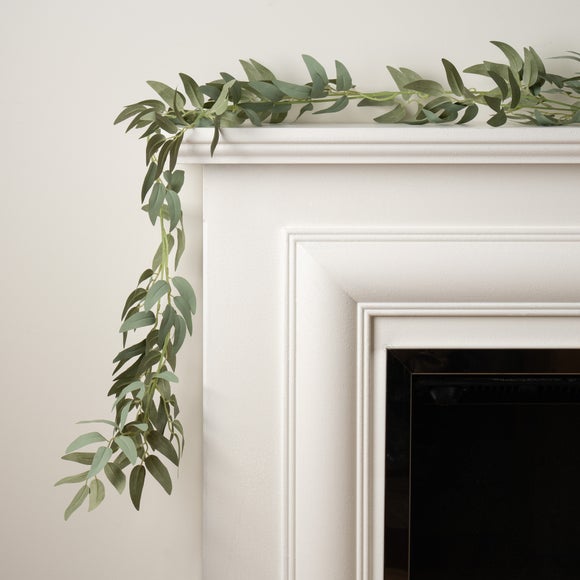 Pack of 2 Artificial 180cm Willow Eucalyptus Foliage Garlands