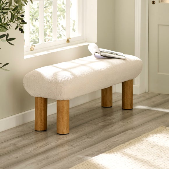Freya Boucle Low Bench