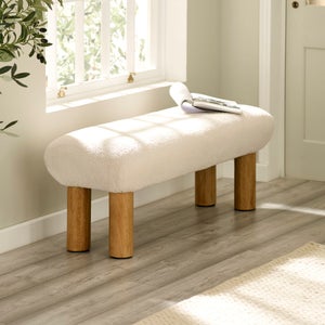 Freya Boucle Low Bench
