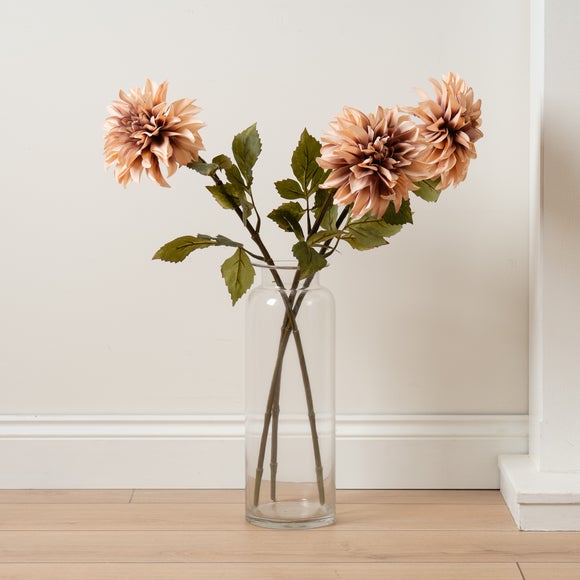 Pack of 3 Artificial Large Head Dahlia Flower Stems