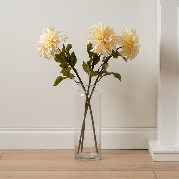 View Pack Of 3 Artificial Large Head Dahlia Flower Stems View Pack Of 3 Artificial Large Head Dahlia Flower Stems