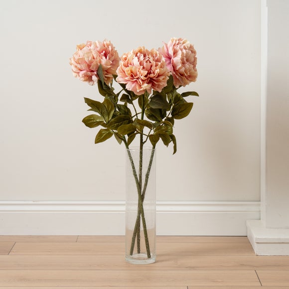 Pack of 3 Artificial Peony Stems