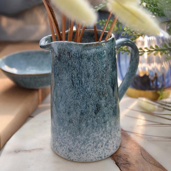 Blue Reactive Glaze Jug