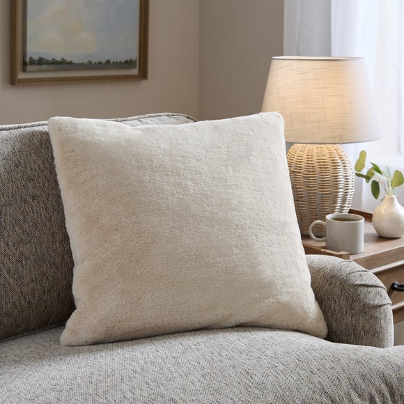 Double Sided Faux Fur Square Cushion