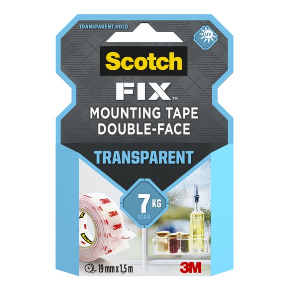 3M Scotch-Fix Double Sided Transparent Mounting Tape