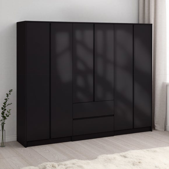 Walker 6 Door 2 Drawer Wardrobe