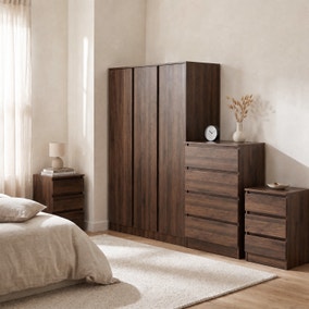 Walker Triple Wardrobe Bedroom Furniture Set
