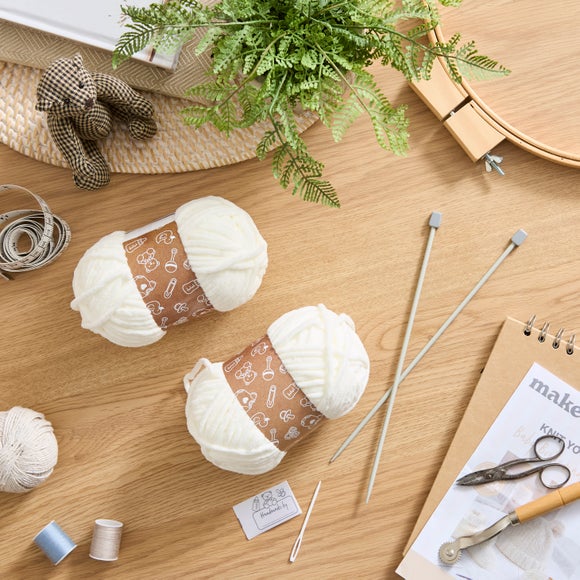 Knit your Own Booties & Bonnet Set