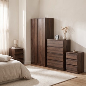 Walker Double Wardrobe Bedroom Furniture Set