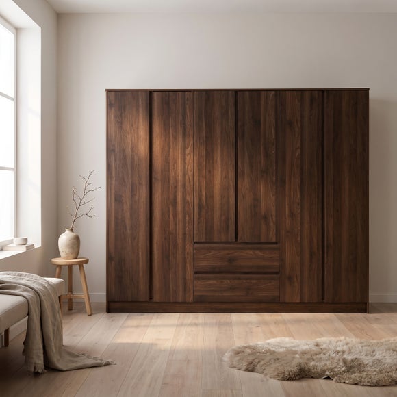 Walker 6 Door 2 Drawer Wardrobe