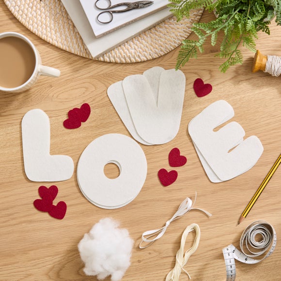 Love Sign Needle Felt Design