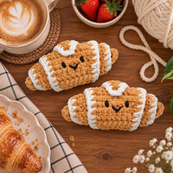 Duo Croissant Crochet Kit
