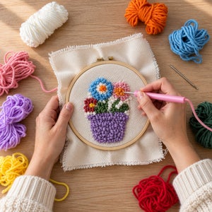In The Garden Punch Needle Kit