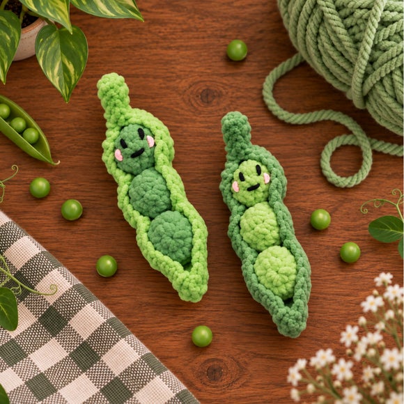 Duo Peas in a Pod Crochet Kit