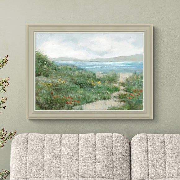 Artko Seaside Meadow by Hannah Dawson Framed Print