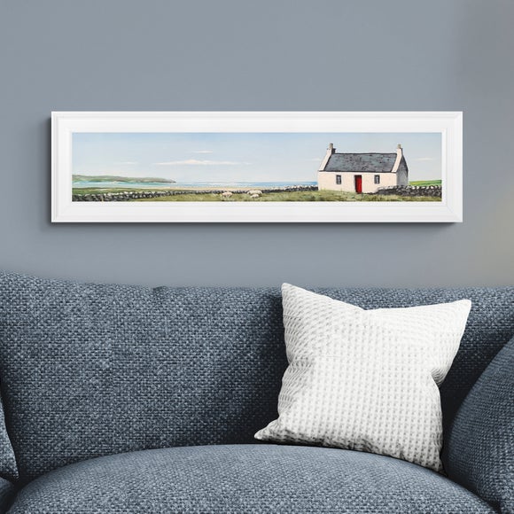 Artko Red Door Shore by Jack Barclay Framed Print
