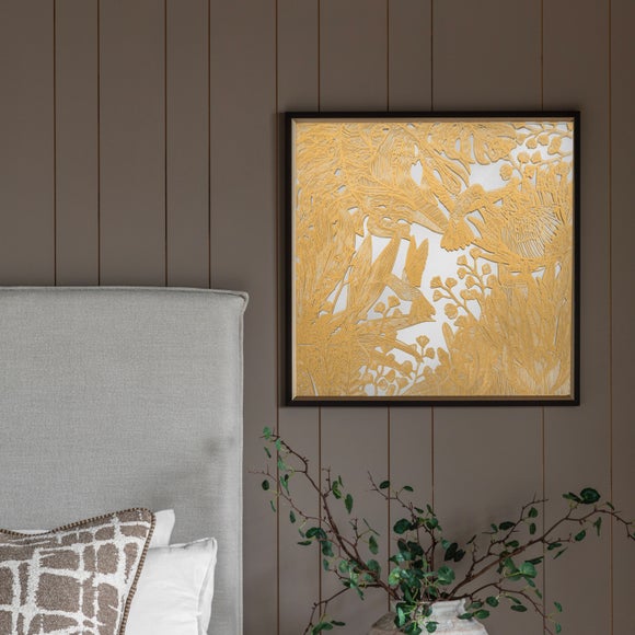 Cedar and Sage Bird Study 2 Mirrored Wall Art
