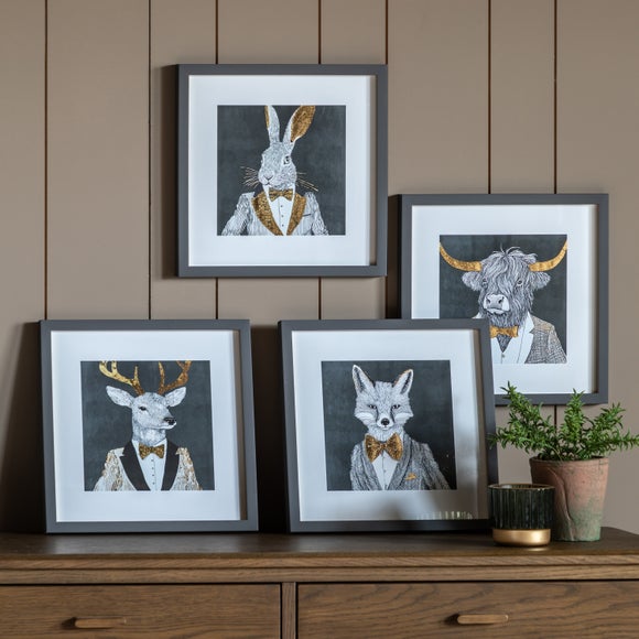 Cedar and Sage The Four Woodland Gentlemen Framed Print