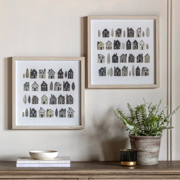 Photo of cedar & sage set of 2 home typography framed prints