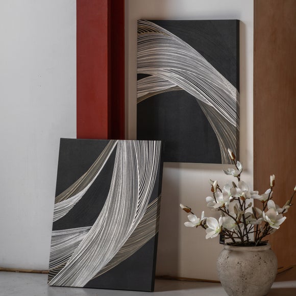 Cedar and Sage Set of 2 Curved Form Canvases