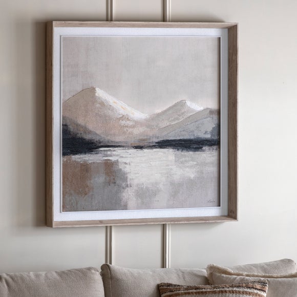 View Cedar And Sage Contemporary Calm Mountains Framed Canvas View Cedar And Sage Contemporary Calm Mountains Framed Canvas
